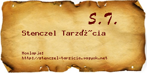 Stenczel Tarzícia névjegykártya